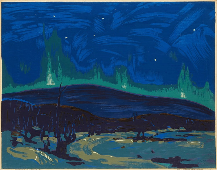 Artwork by Tom Thomson, Northern Lights