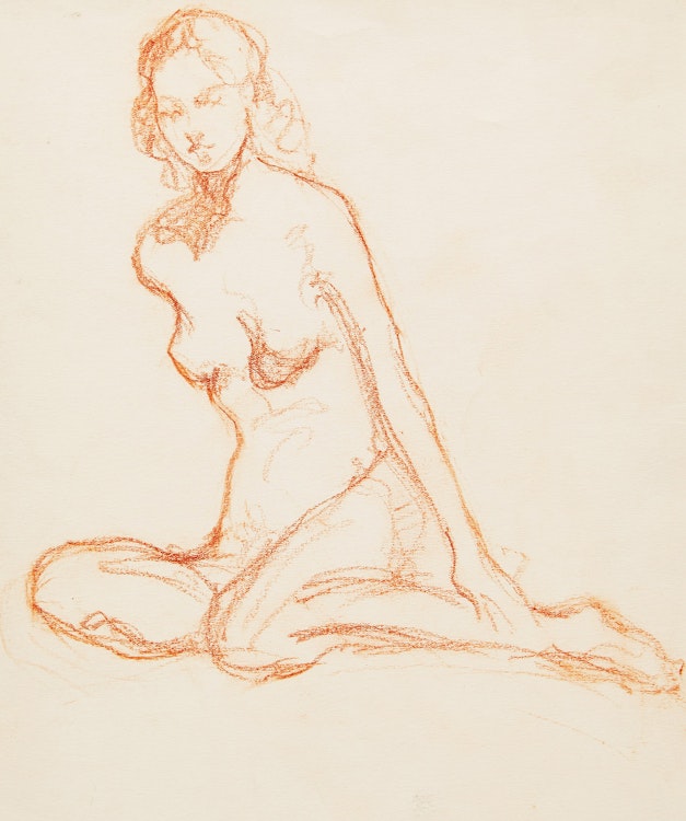 Artwork by Manly Edward MacDonald,  Nude Portrait 