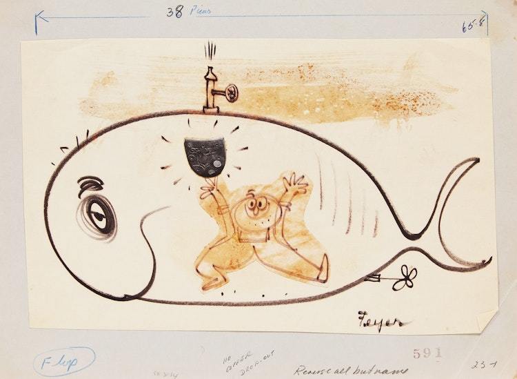 Artwork by George Feyer, Sixteen Illustrations and Cartoons