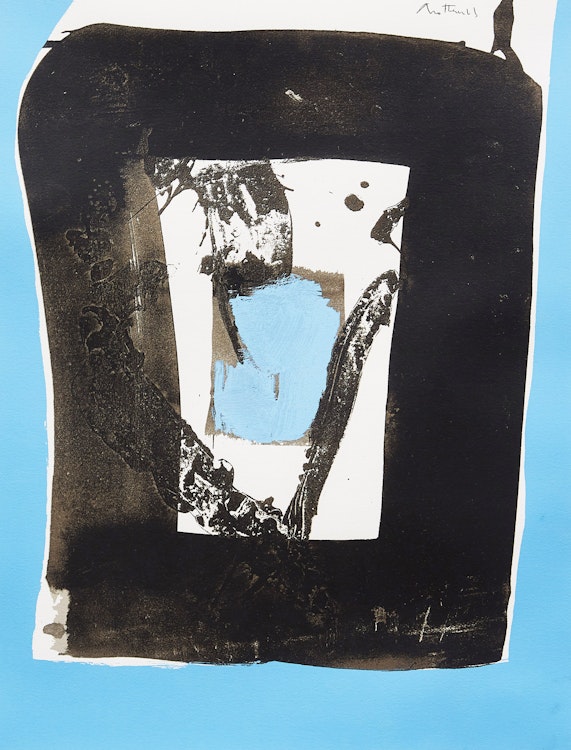 Artwork by Robert Motherwell,  Basque Suite C (Belknap 55; Engberg & Banach 84)