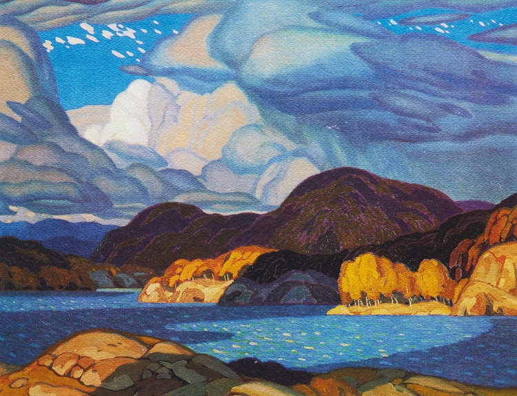 Artwork by Alfred Joseph Casson, October Sky