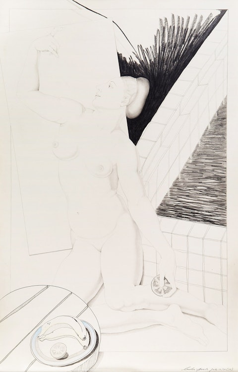Artwork by Leslie Donald Poole, Woman I (after Bronzino)