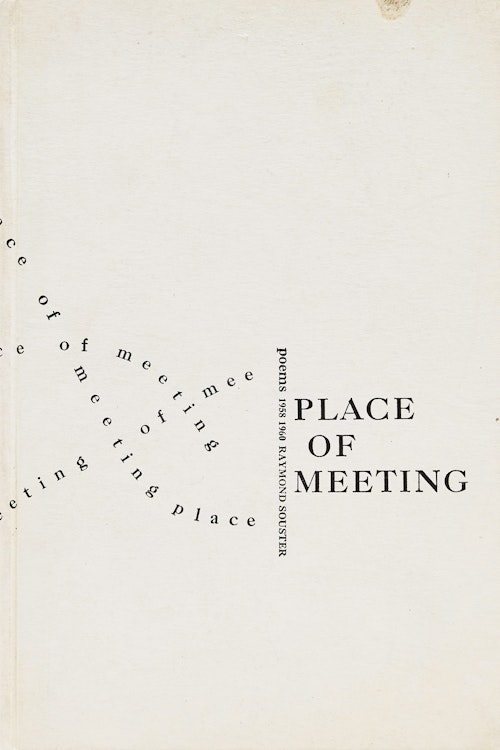 Artwork by Michael Snow,  Place of Meeting: Poems 1958-1960; Untitled