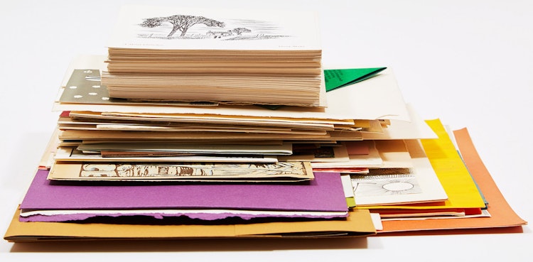 Artwork by Books and Reference, Collection of Artist Christmas Cards, invitations, drawings, a CBC Times 1956 Christmas Magazine and Gerry Moses Christmas Cards