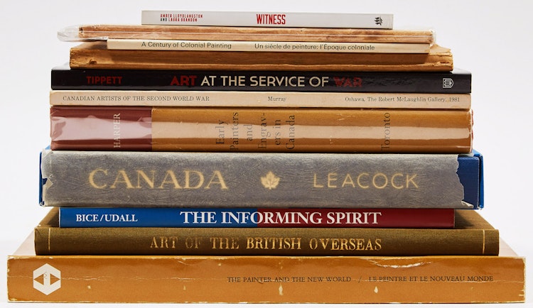 Artwork by  Books and Reference,  Eleven Books on Canadian Art History, Early Canada and Canadian War Artists