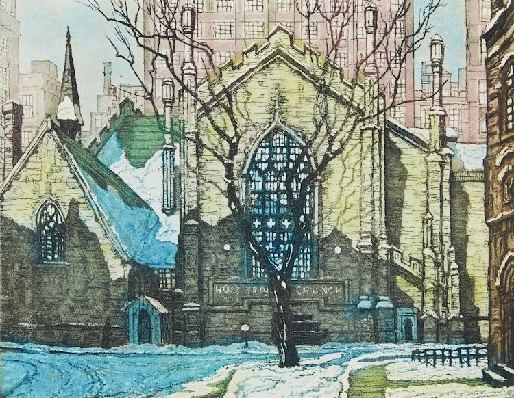 Artwork by Nicholas Hornyansky,  Holy Trinity Church, Trinity Square, Toronto