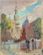 Thumbnail of Artwork by Stanley Francis Turner, Three Works: Sillery (Jesuit House); Château Richer, Quebec; English Church from City Hall