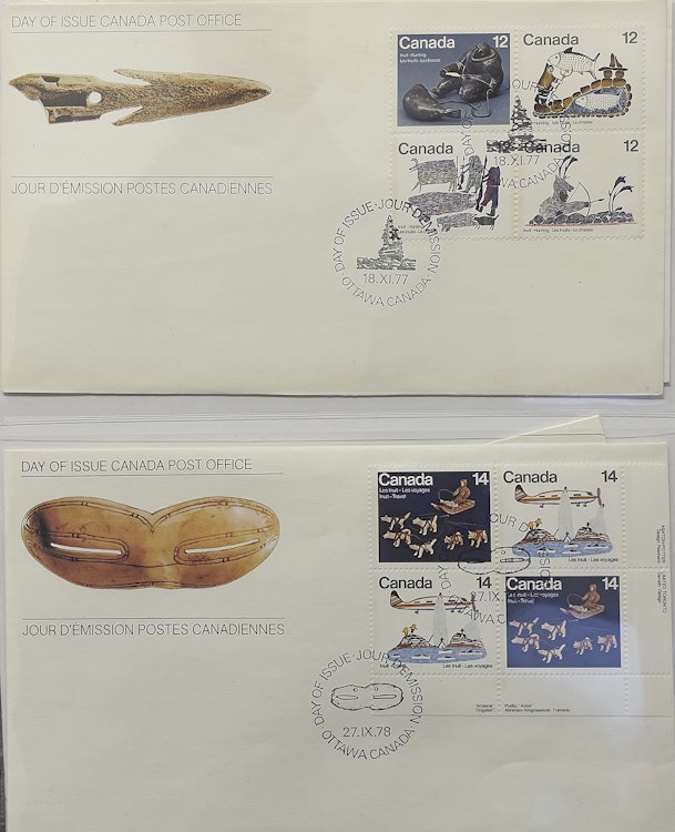 Artwork by Books and Reference, Collection of First Nations & Indigenous First Day Covers and Centennial Stamp Box