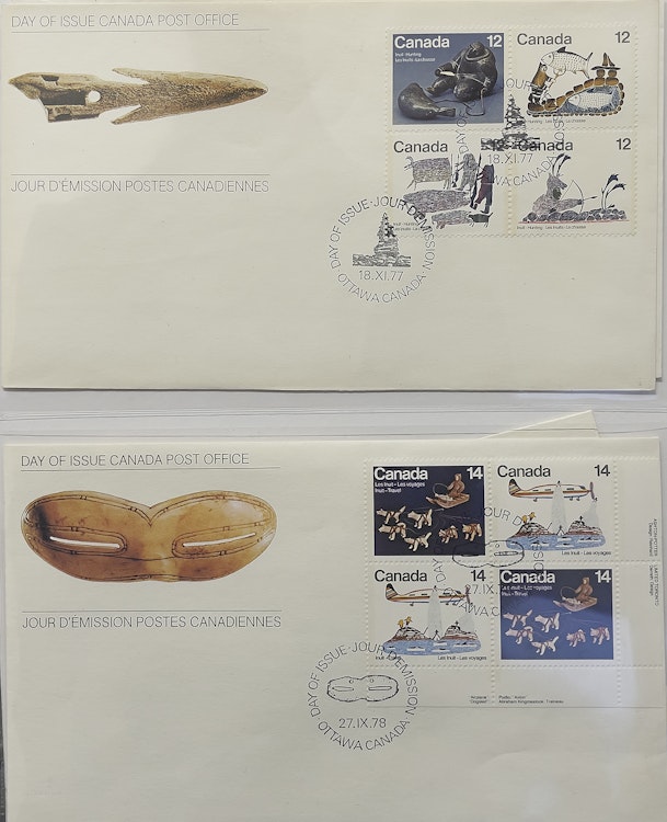 Artwork by  Books and Reference,  Collection of First Nations & Indigenous First Day Covers and Centennial Stamp Box