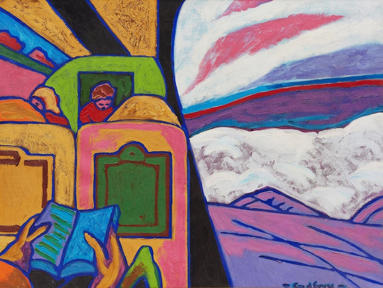 Artwork by John Godfrey, On Route to Paris