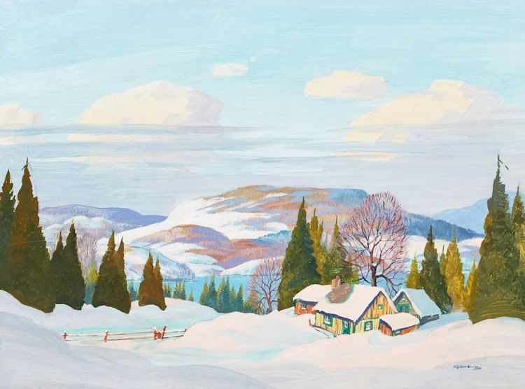 Artwork by Graham Noble Norwell, Winter Landscape