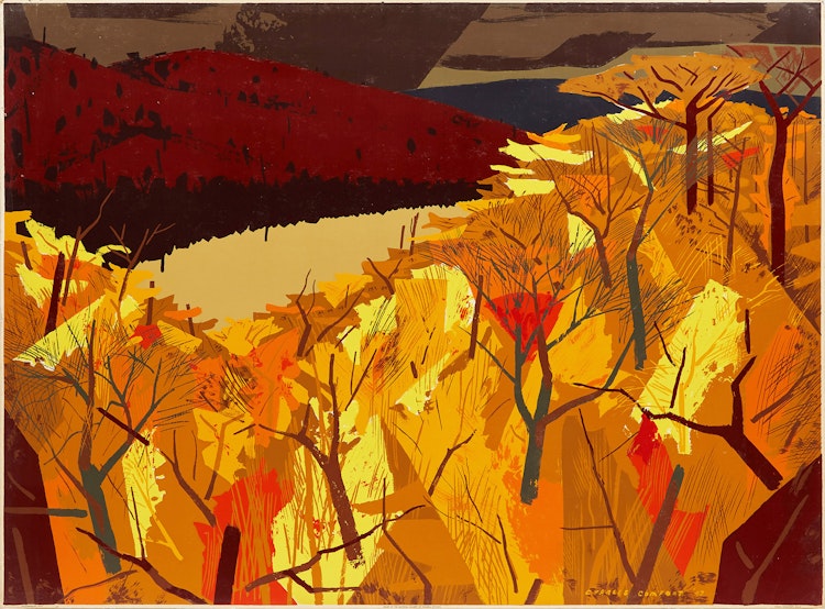 Artwork by Charles Fraser Comfort, Algonquin Lake