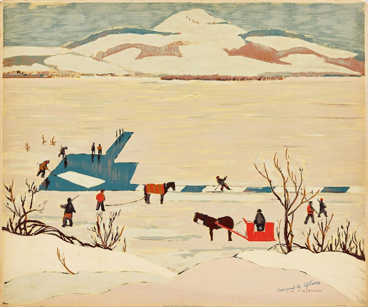 Artwork by Sarah Margaret Robertson, Ice Cutting
