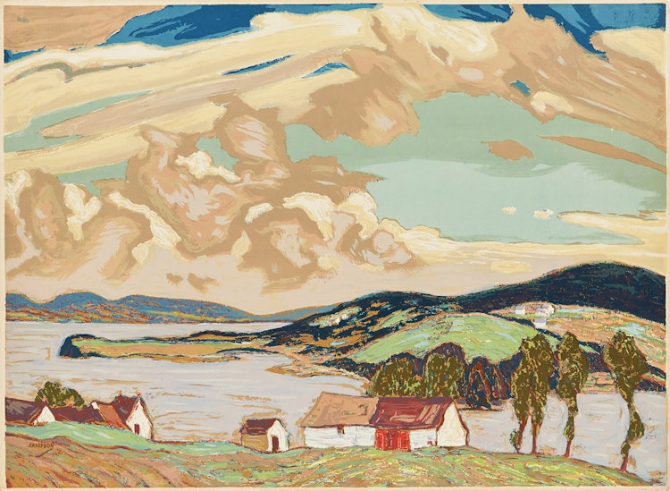 Artwork by Joseph Ernest Sampson,  Gaspé