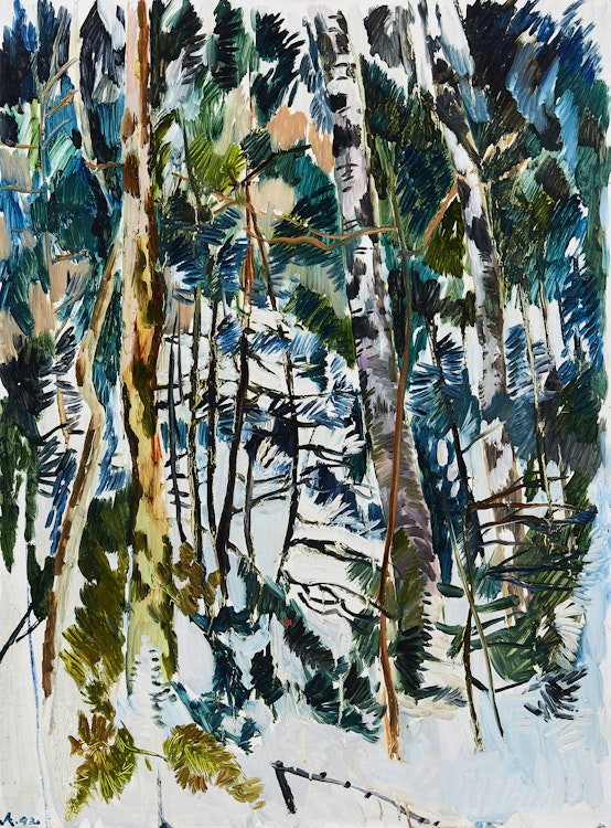 Artwork by Andrew Till, Winter Landscape with Trees