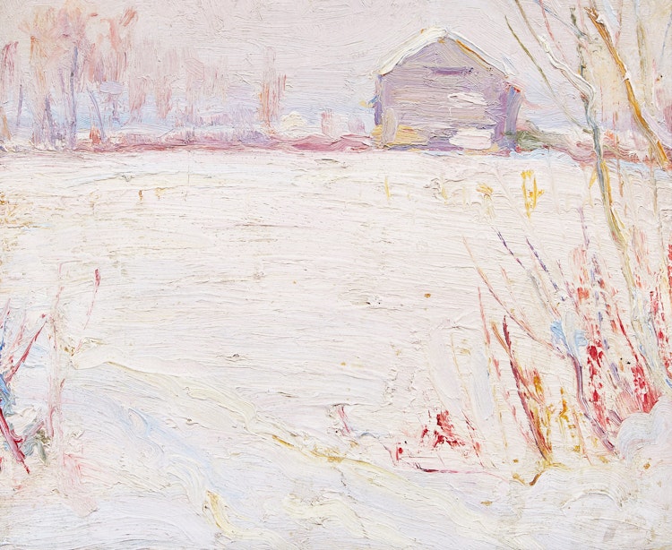 Artwork by Manly Edward MacDonald, Frosty Day, Deseronto