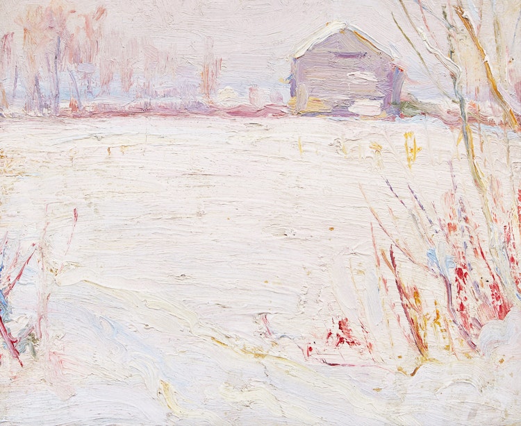 Artwork by Manly Edward MacDonald,  Frosty Day, Deseronto