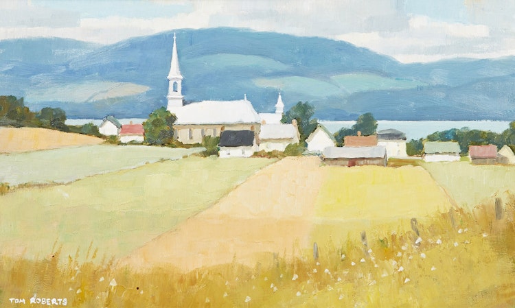 Artwork by Thomas Keith Roberts,  St. Aubert in Summer