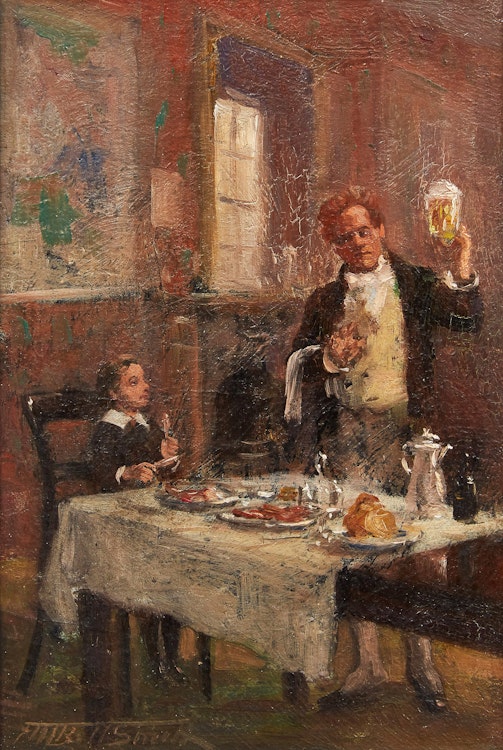 Artwork by Frederic Marlett Bell-Smith, The Personal History of David Copperfield, Dickens