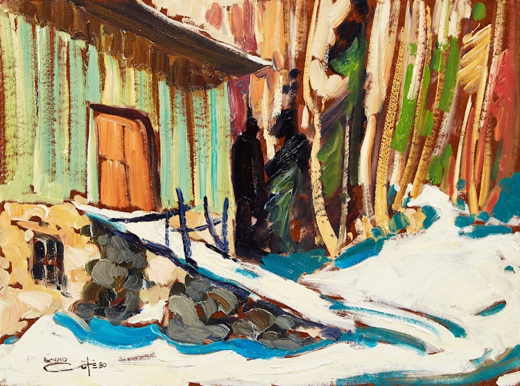Artwork by Bruno Côté, Baie St-Paul