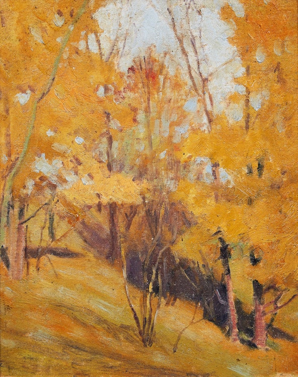 Artwork by Thomas Garland Greene, Autumn Woods