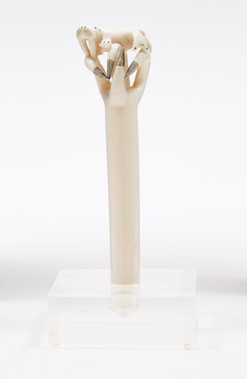 Artwork by Unidentified Inuit Artist (Alaska), Claw Holding Walrus