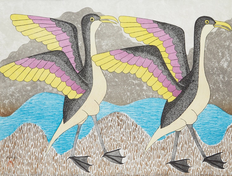 Artwork by Kenojuak Ashevak, Timiatjuak