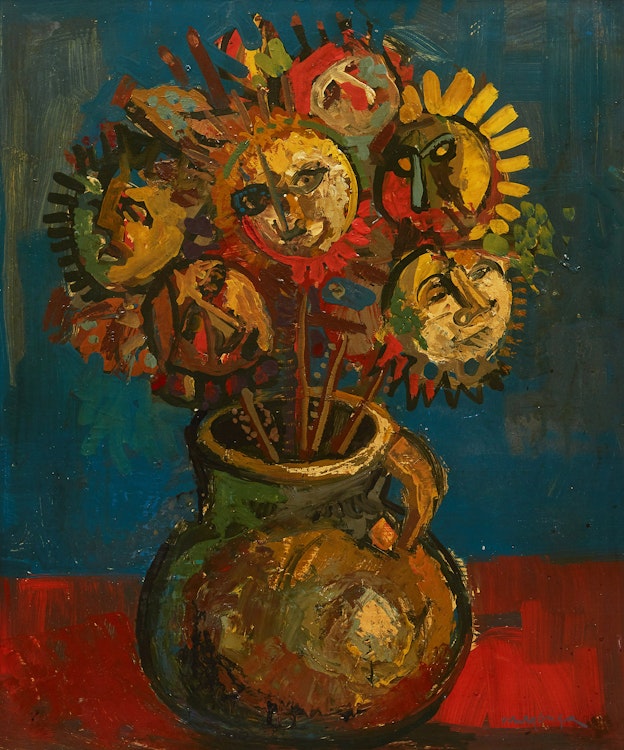Artwork by Jesus Carlos De Vilallonga, Bouquet de tournesols