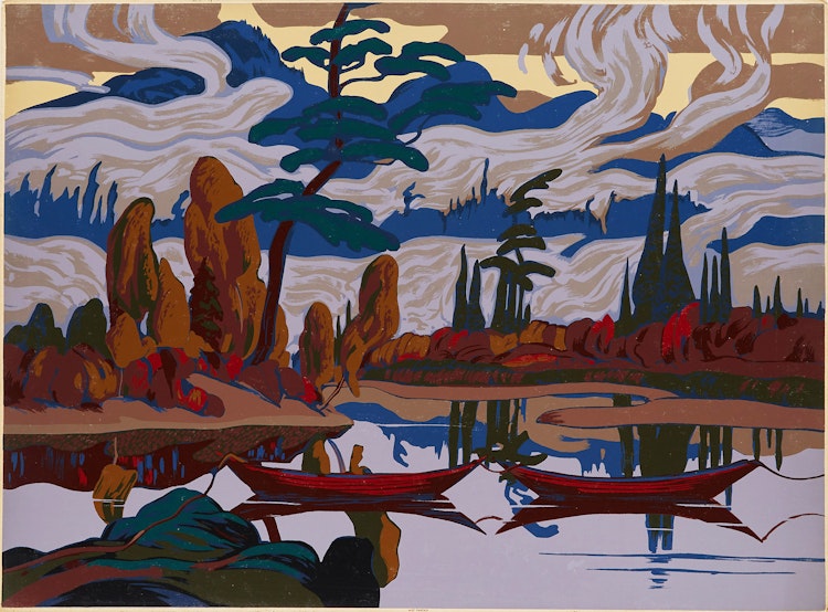 Artwork by James Edward Hervey MacDonald, Mist Fantasy