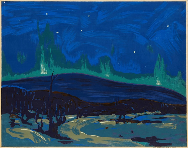 Artwork by Tom Thomson,  Northern Lights