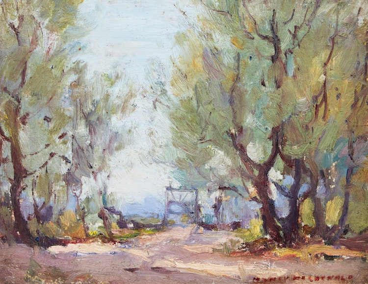 Artwork by Manly Edward MacDonald, Island Park, Toronto (Looking Cityward)
