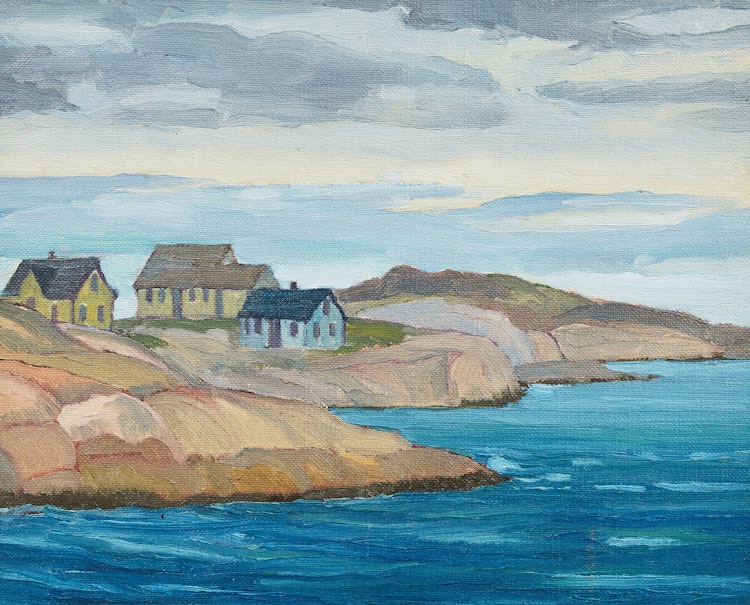 Artwork by George Henry Griffin, Coastal Landscape