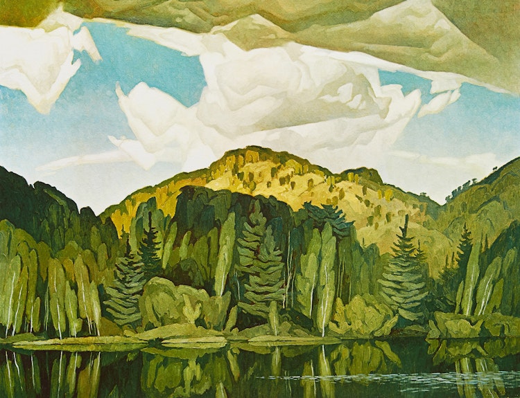 Artwork by Alfred Joseph Casson, Bedard Pond