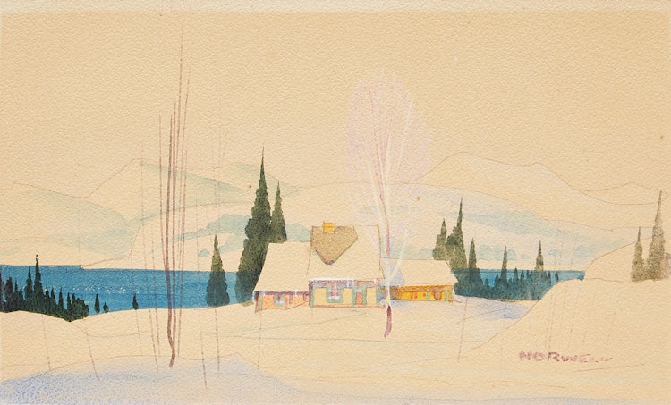 Artwork by Graham Noble Norwell,  Pair of Winter Landscapes