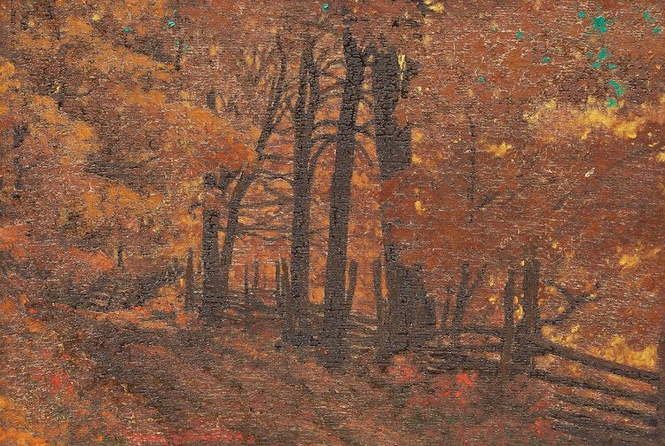 Artwork by Frank Hans Johnston, Golden Canopy