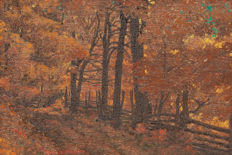 Artwork by Frank Hans Johnston,  Golden Canopy