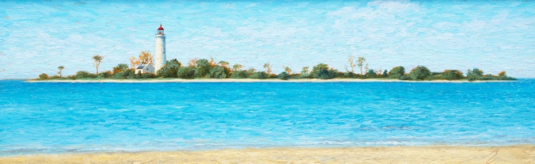 Artwork by Bruno Capolongo,  Chantry Island- Southampton (Study #1)