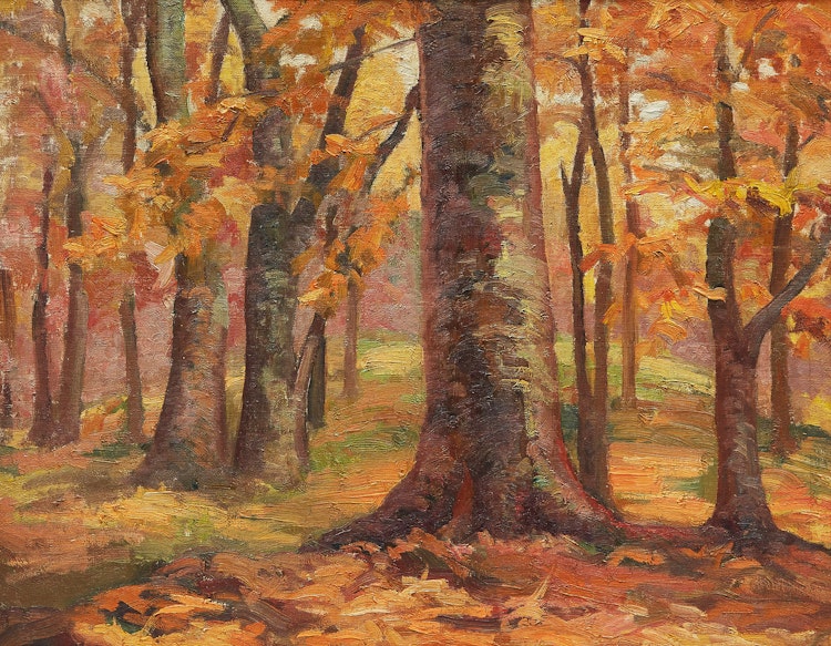 Artwork by Aleen Elizabeth Aked, Autumn Woods