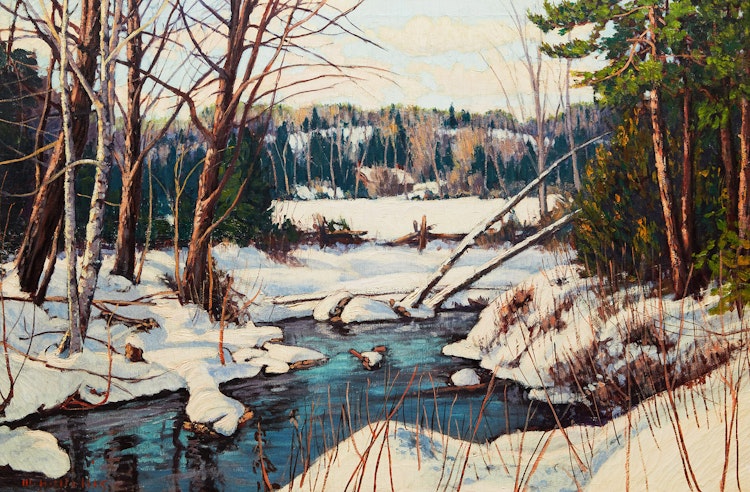 Artwork by W.H. Willis, Beaver Dam, The Wye River