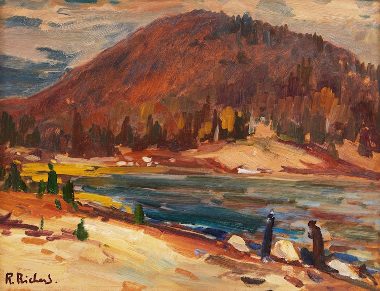 Artwork by Rene Richard, Trappers, Ungava