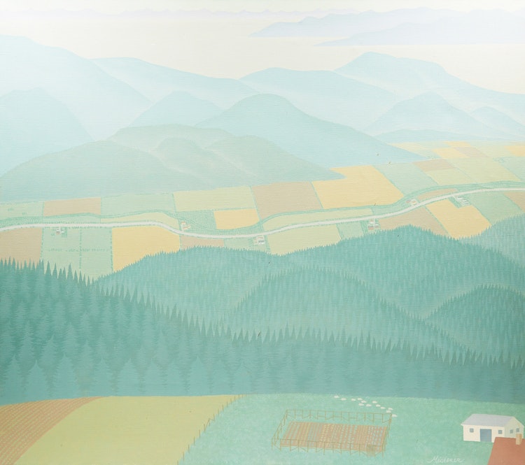 Artwork by Robert  Michener,  Gulf Island Vista 