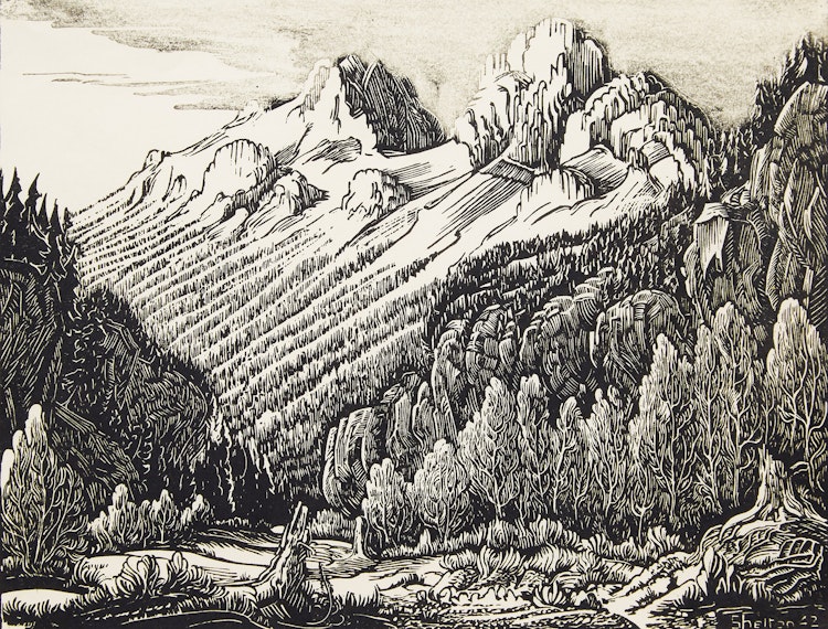 Artwork by Margaret Shelton, Mt. Edith