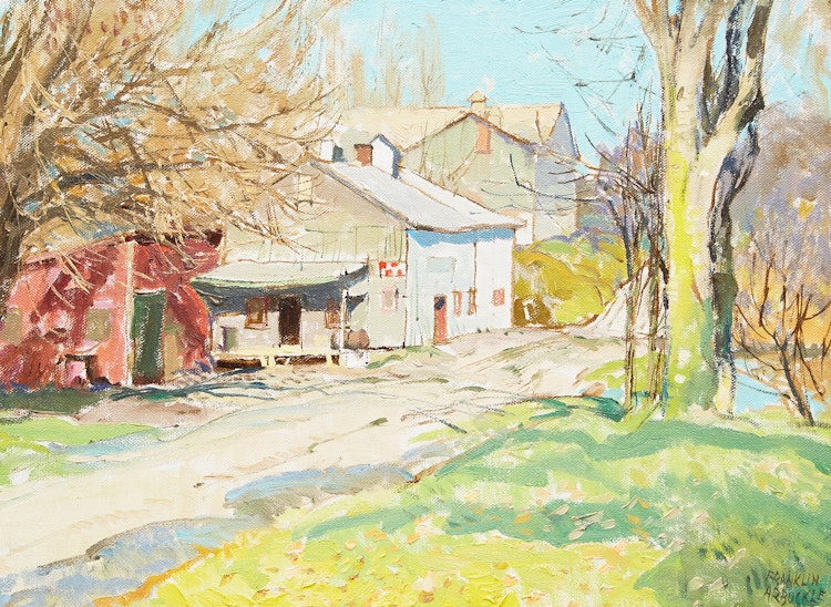 Artwork by George Franklin Arbuckle, De Salvos Mill