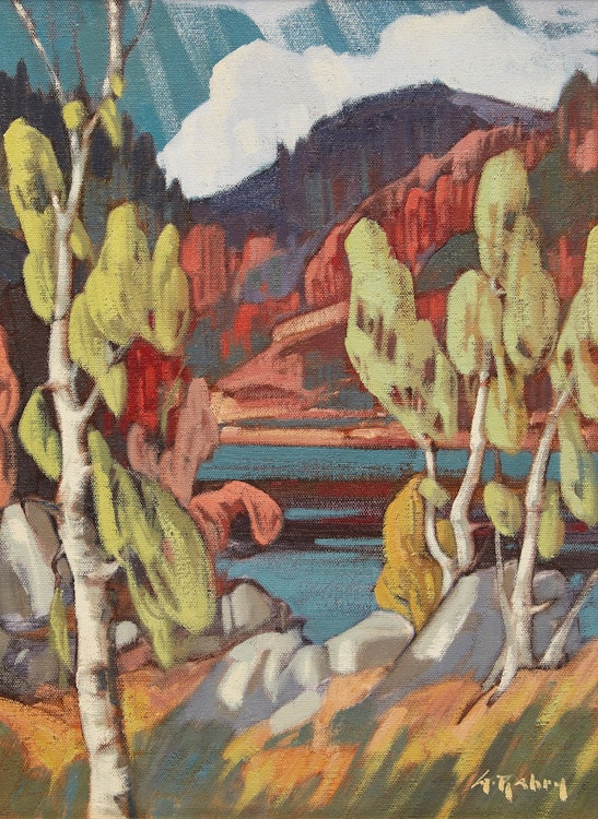 Artwork by Gaston Rebry, Bouleaux en automne