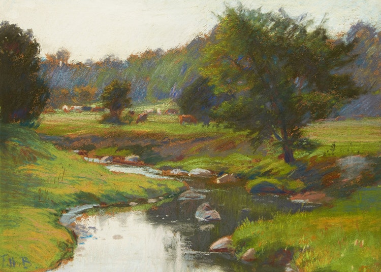 Artwork by Frederick Henry Brigden, On the Upper Reaches of the Don