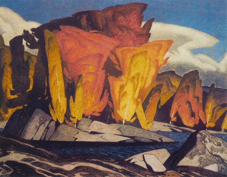 Artwork by Alfred Joseph Casson, Island