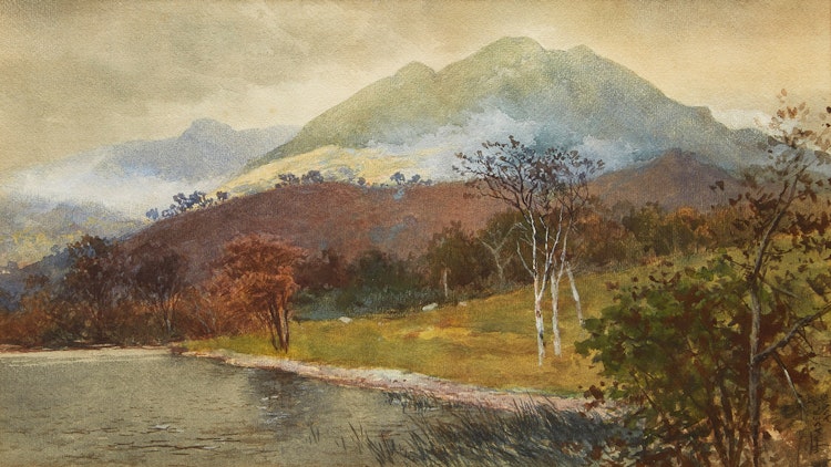 Artwork by John Arthur Fraser, Mountain Landscape