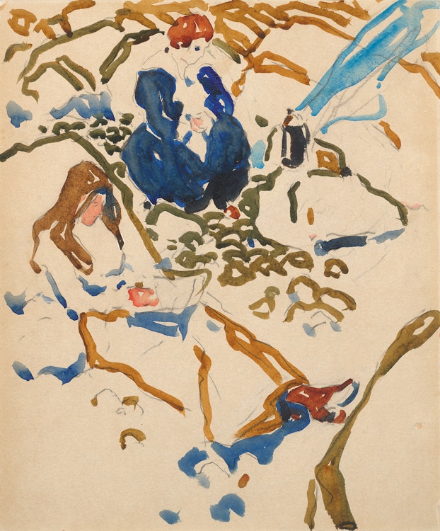 Artwork by David Brown Milne,  Picnic