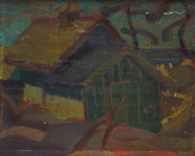 Artwork by Gordon McKinley Webber,  House by the Water