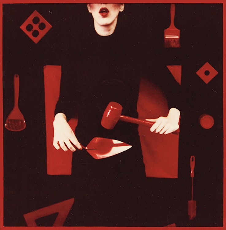 Artwork by Barbara Astman, Untitled (Banana and Apple); Untitled (Mallet and Trowel) (from the Red Series)